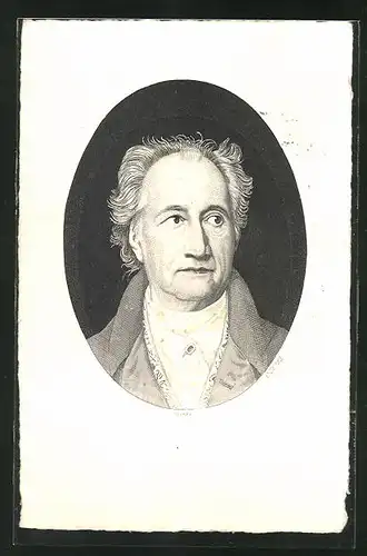 AK Porträt des Dichters Johann Wolfgang Goethe