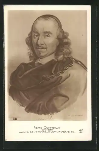 AK Porträt vom Autor Pierre Corneille (1606-1684)