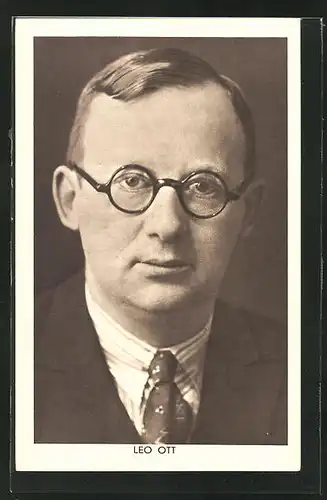 AK Porträt des Dichters Leo Ott