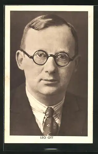 AK Porträt des Schriftstellers Leo Ott