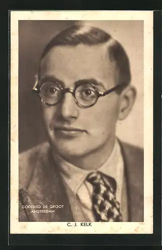 AK Porträt vom Schriftsteller C.J. Kelk