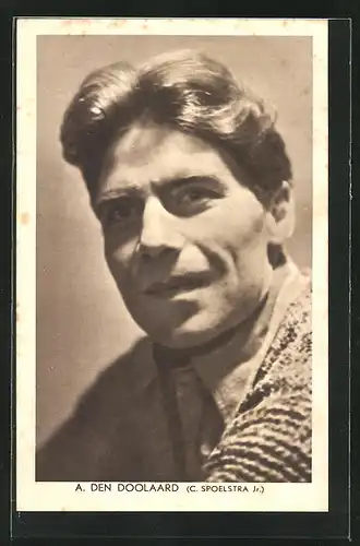 AK Porträt vom Schriftsteller A. den Doolaard