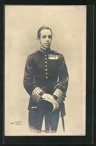 AK S.M. Alphonse XIII. von Spanien