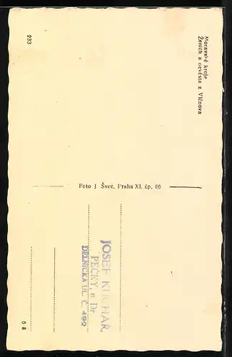 AK Lächelndes tschechisches Paar in Volkstracht