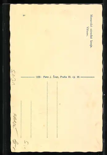 AK Vlcnov, Moravske narodni kroje