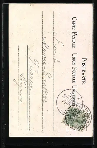 Künstler-AK Elsässerin und Lothringerin mit Spinnrad