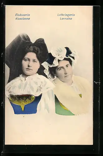 AK Elsässerin und Lothringerin in Tracht