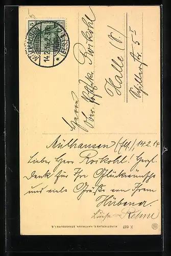 AK Elsässerin in Tracht