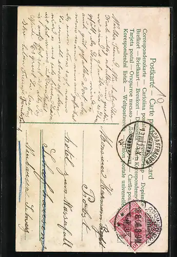 AK Junge Frau in elsass-lothringischer Tracht