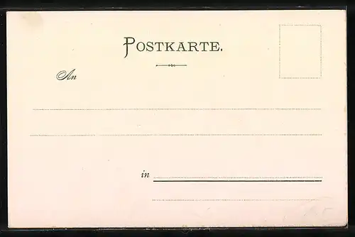 Lithographie Männer und Frauen in bayerischer Tracht