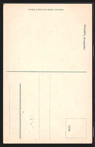 AK Dresden, Strassenbahn am Georgentor