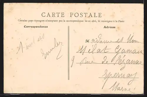 AK Paris, Gare Montparnasse, Strassenbahn