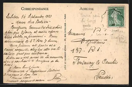 AK Les Sables D`Olonne, Le Remblai, Strassenbahn