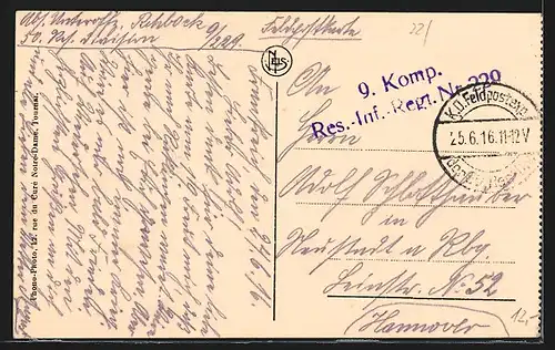 AK Armentières, Boulevard Faidherbe, Strassenbahn