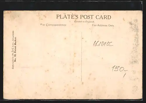 AK Colombo, Ortspartie mit Passanten und Rinderwagen