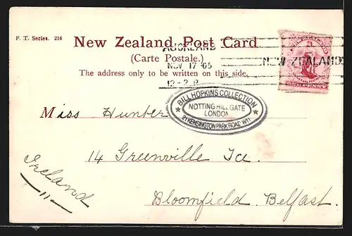 AK Auckland, Queen Street, Tramway, Strassenbahn