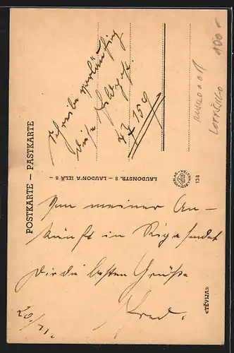 AK Riga, Strassenbahn am Justizpalast, Tiesu pils