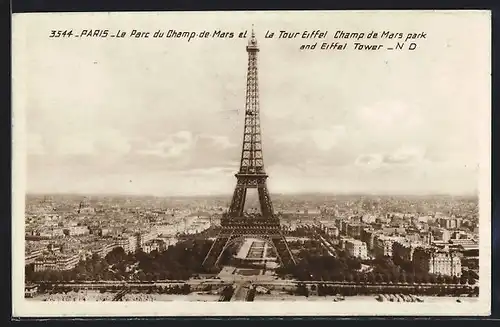 AK Paris, La Tour Eiffel, Eiffelturm