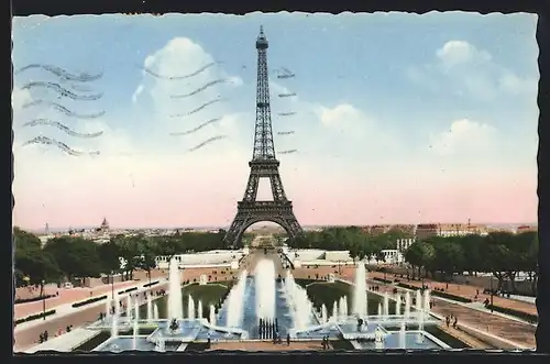 AK Paris, La Tour Eiffel, Eiffelturm