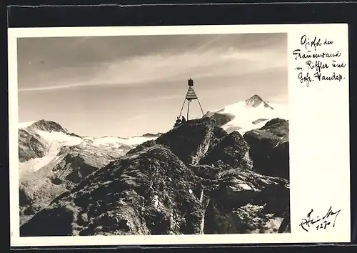 Foto-AK Hans Hruschka Nr. 1270: Gipfel der Frauenwand
