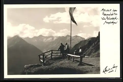 Foto-AK Hans Hruschka Nr. 1706: Mayrhofen, Blick von der Gamshütte