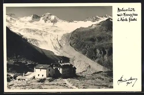 Foto-AK Hans Hruschka Nr. 701: Berlinerhütte im Zillertal