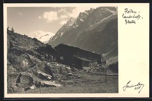 Foto-AK Hans Hruschka Nr. 558: Floiten-Landschaft im Zillertal