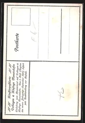 AK Velhagen & Klasings Monatshefte, Bildnis einer Italienerin aus Torbole, Zeitung