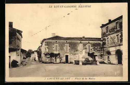 AK Lafitte-sur-Lot, Place de la Marie