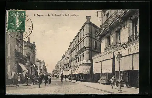 AK Agen, Le Boulevard de la Rèpublique