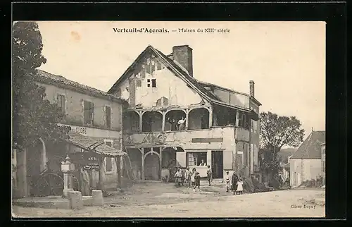 AK Verteuil-d`Agenais, Maison du XIIIe siècle