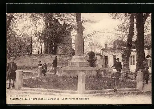 AK Allemans-du-Dropt, Le Monument Monteau