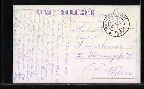 Künstler-AK Barcarolle, Engel mit Harfe