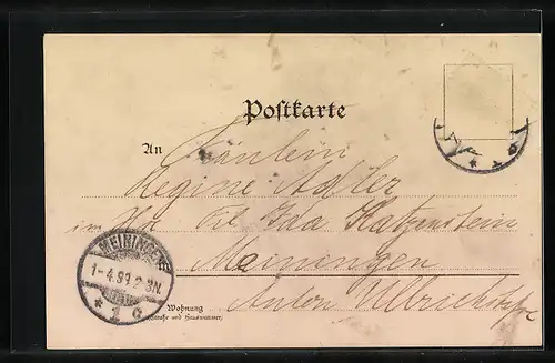 AK Zwei Engel beim Musizieren