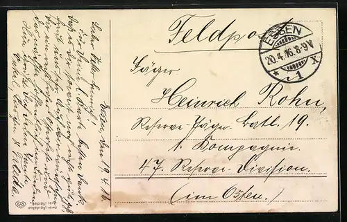 AK Kinder sammeln Ostereier neben Osterküken ein