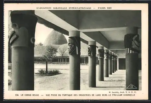 AK Paris, Exposition Coloniale Internationale 1931, Le Congo Belge, Ausstellung