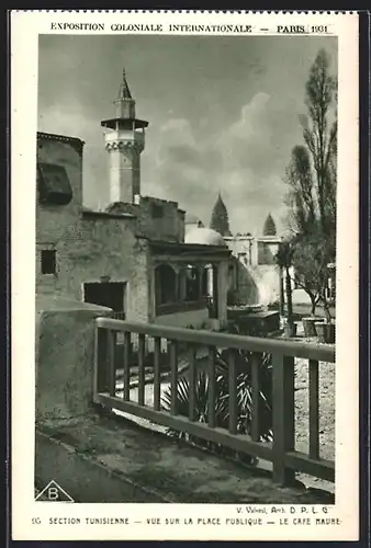 AK Paris, Exposition Coloniale Internationale 1931, Vue sur la Place Publique, Ausstellung