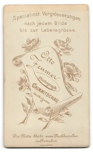 Fotografie Otto Zeumer, Crimmitschau, Jacobsgasse, Junger Herr mit Krawatte im Anzug
