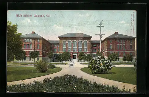 AK Oakland, CA, High School, Frontansicht