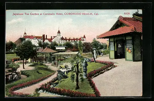 AK Coronado Beach, CA, Japanese Tea Garden at Coronado Hotel