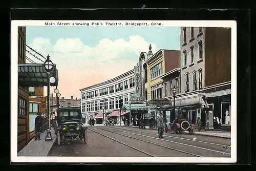 AK Bridgeport, CT, Main Street showing Polis Theatre