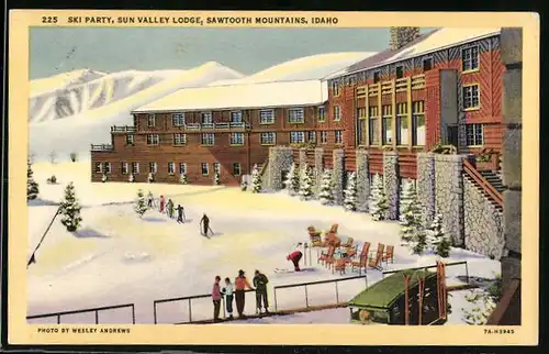 AK Sawtooth Mountains, ID, Ski Party, Sun Valley Lodge