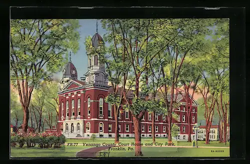 AK Franklin, PA, Venango County Court House and City Park