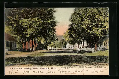 AK Hancock, NH, Main Street looking West