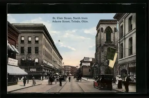 AK Toledo, OH, St. Clair Street, North from Adams Street