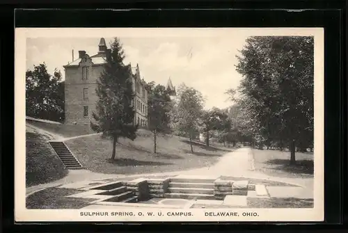AK Delaware, OH, Sulphur Spring, O.W.U. Campus