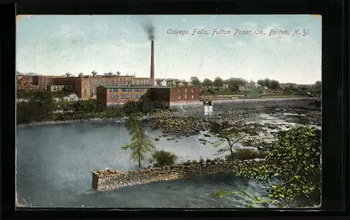 AK Fulton, NY, Oswego Falls, Fulton Paper Co.