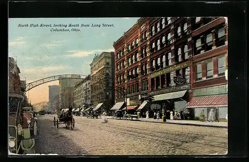AK Columbus, OH, North Hight Street, looking South from Long Street