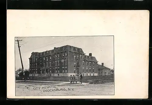 AK Ogdensburg, NY, City Hospital