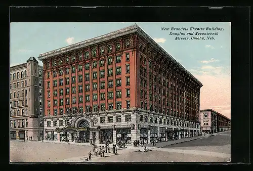AK Omaha, NE, New Brandeis Theatre Building, Douglas and Seventeenth Streets